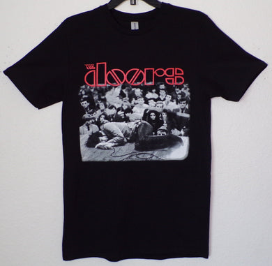 New ’The Doors Jim Laying On The Floor’ Unisex Silkscreen T-Shirt. Available From Small-3XL. - Small - Men’s Short