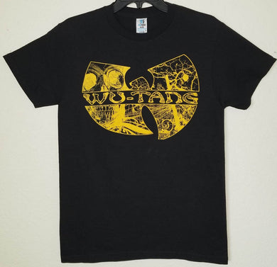 new wu-tang smoked skull logo unisex silkscreen t-shirt available from small-3xl women unisex rap music men hip hop rap apparel adult shirts tops