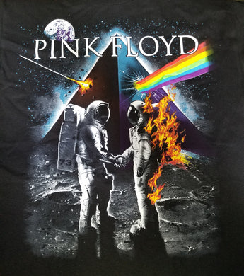 pink floyd dark side of the moon astronaut adult silkscreen t-shirt available from small-3xl unisex music apparel adult classic rock shirts tops