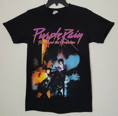 prince and the revolution purple rain unisex silkscreen t-shirt available from small-3xl prince music movie apparel adult shirts tops pop