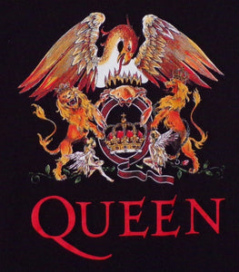 queen the lion mens silkscreen t-shirt image is on the front available in small-3xl women unisex music men apparel adult classic rock shirts tops