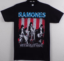 Load image into Gallery viewer, New ’Ramones - Hey Ho Let’s Go’ Adult Silkscreen T-Shirt. Available From Small-3XL. - Unisex Short Sleeve Shirt
