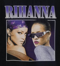 Load image into Gallery viewer, rihanna double picture adult silkscreen r b soul t-shirt available from small-3xl unisex music hip hop rap apparel adult shirt tops
