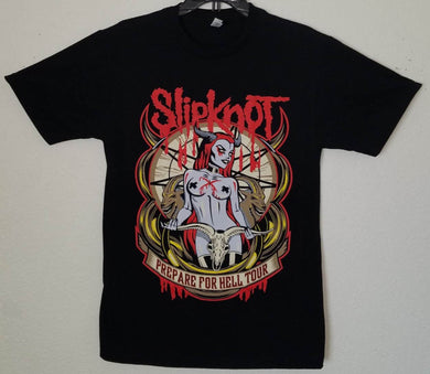 slipknot prepare for hell tour unisex silkscreen heavy metal t-shirt available in small-3xl women unisex rock music men apparel adult shirts tops