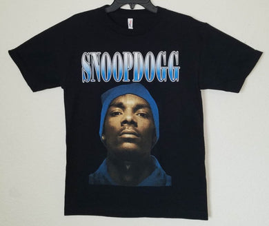 snoop dogg with beanie unisex silkscreen t-shirt available from small-3xl music hip hop rap apparel adult shirts tops