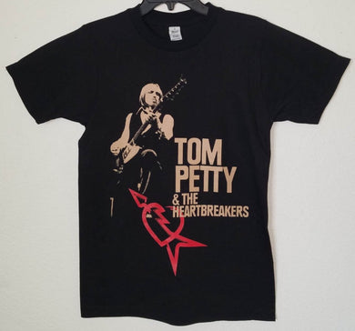 tom petty the heartbreakers adult silkscreen t-shirt available from small 3xl unisex music classic rock apparel shirts tops 