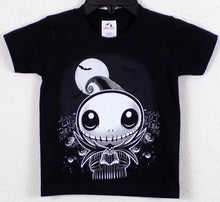 Load image into Gallery viewer, Young Jack Skellington from The Nightmare Before Christmas making heart-shaped hand gesture. Available in sizes XS-XL.
