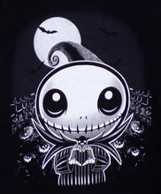 Load image into Gallery viewer, Young Jack Skellington from The Nightmare Before Christmas making heart-shaped hand gesture. Available in sizes XS-XL.
