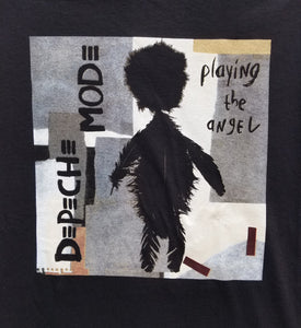 new depeche mode playing the angel men silkscreen t-shirt available from small-2xl unisex shirts tops music industrial apparel adult