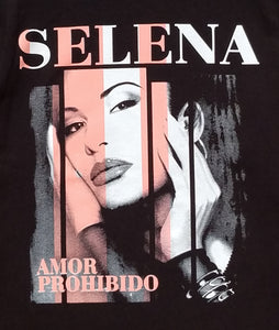 new selena with pink amor prohibido unisex silkscreen t-shirt queen of tejano music available from small-3xl women unisex selena music movie men mexican style apparel adult shirts tops