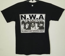 Load image into Gallery viewer, new n w a worlds most dangerous group unisex silkscreen t-shirt available from small 3xl yella women unisex rap music movie men mc ren ice cube eazy e dr dre apparel adult shirts tops
