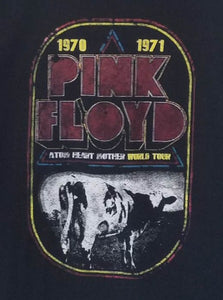 new pink floyd atom heart mother 1970-1971 world tour unisex silkscreen t-shirt available from small-2xl women unisex music men classic rock apparel adult shirts tops