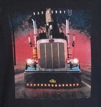 Load image into Gallery viewer, new bad bunny truck mens silkscreen t-shirt available from small 2xl el ultimo tour del mundo album cover hip hop rap adult apparel reggaeton music
