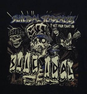new suicidal tendencies get your fight on unisex silkscreen t-shirt available in small 3xl women unisex music men apparel adult shirts tops