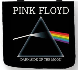 new pink floyd dark side of the moon canvas tote bags image is printed on both sides women unisex tote bag men classic rock apparel handbags