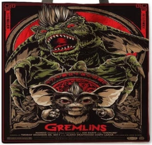 new gremlins canvas tote bags image is printed on both sides women unisex movie men horror apparel handbags