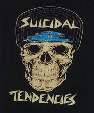 Load image into Gallery viewer, new suicidal tendencies hat flipped up skull unisex silkscreen t-shirt available in small-3xl women unisex music men apparel adult shirts tops
