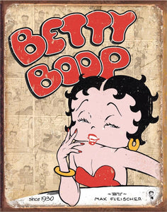 New "Betty Boop" Vantage Cartoon Legend. Wall Décor Metal Sign. 12.5"W x 16"H.